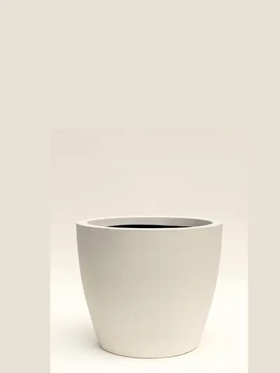 Manolya Beton Saksı No 1 Ø22cm Beyaz - Saksilar - Lalezar Botanik