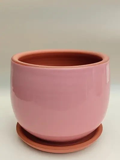 Pembe Sırlı No 1 Ø14cm - Saksilar - Lalezar Botanik