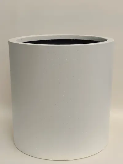 Silindir Beton Saksı No 2 Ø44cm Beyaz - Saksilar - Lalezar Botanik