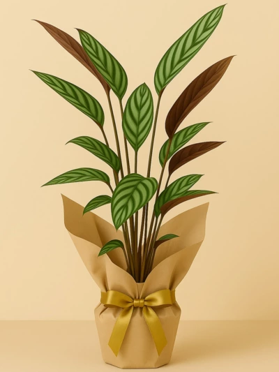 Calathea Ctenanthe Dua Çiçeği Hediye Paketli Calathea Ctenanthe Dua Çiçeği Hediye Paketli -  Salonofisbitkileri - Lalezar Botanik