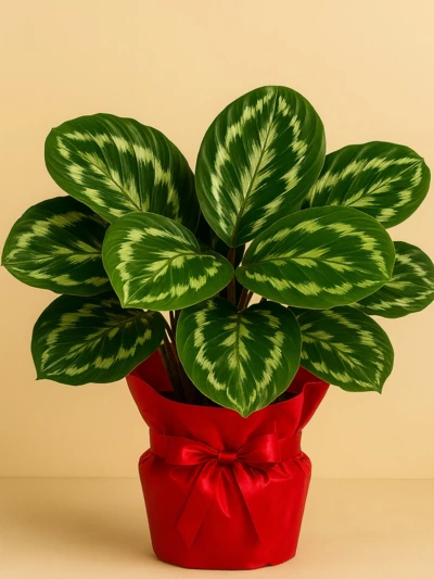 Calathea Roseopicta Medallion Dua Çiçeği Hediye Paketli Calathea Roseopicta Medallion Dua Çiçeği Hediye Paketli -  Salonofisbitkileri - Lalezar Botanik