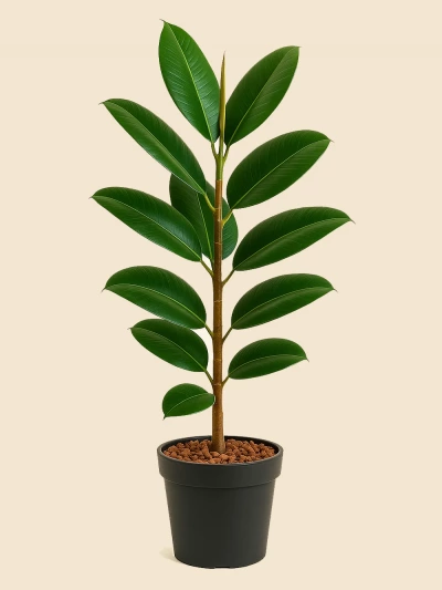 Ficus Elastica - Kauçuk Tek Kök 80cm -  Salonofisbitkileri - Lalezar Botanik