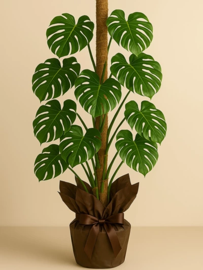 Monstera Deliciosa Deve Tabanı 130 cm Mons Çubuklu -  Salonofisbitkileri - Lalezar Botanik