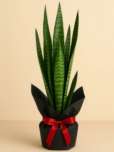 Sansevieria Paşa Kılıcı Yeşil 80 cm Hediye Paketli -  Salonofisbitkileri - Lalezar Botanik