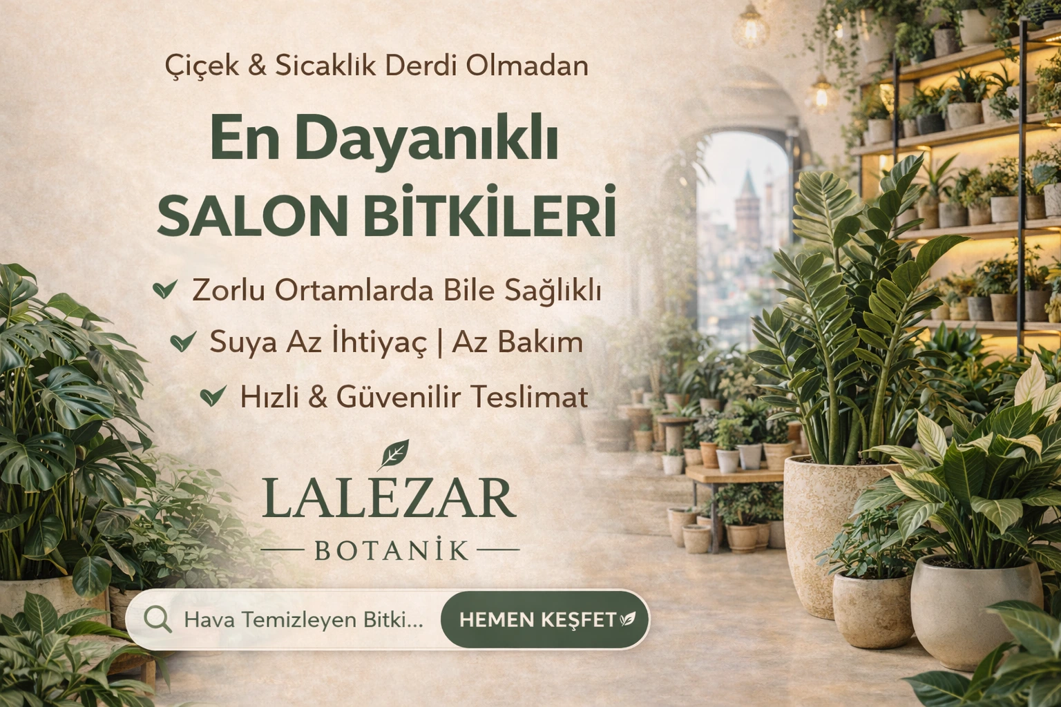 En Dayanıklı Salon Bitkileri