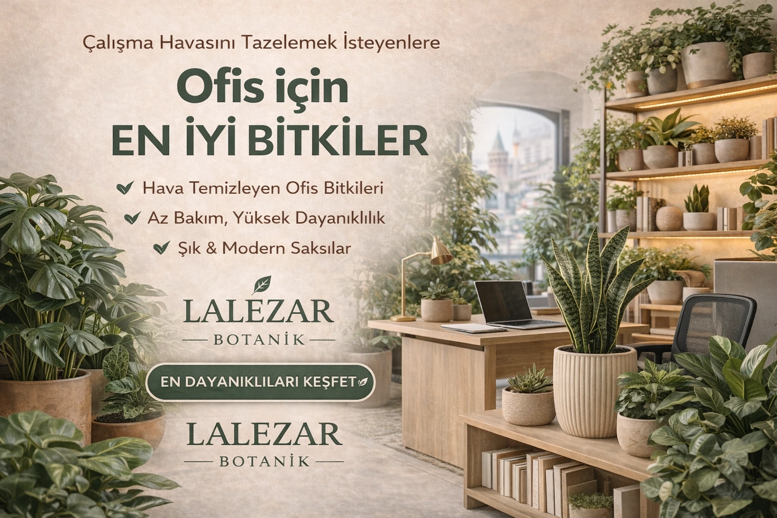 Ofis İçin En İyi Bitkiler