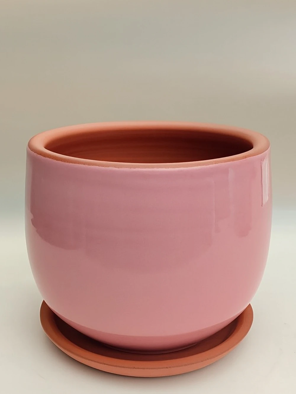 Pembe Sırlı No 1 Ø14cm - Saksilar - Lalezar Botanik