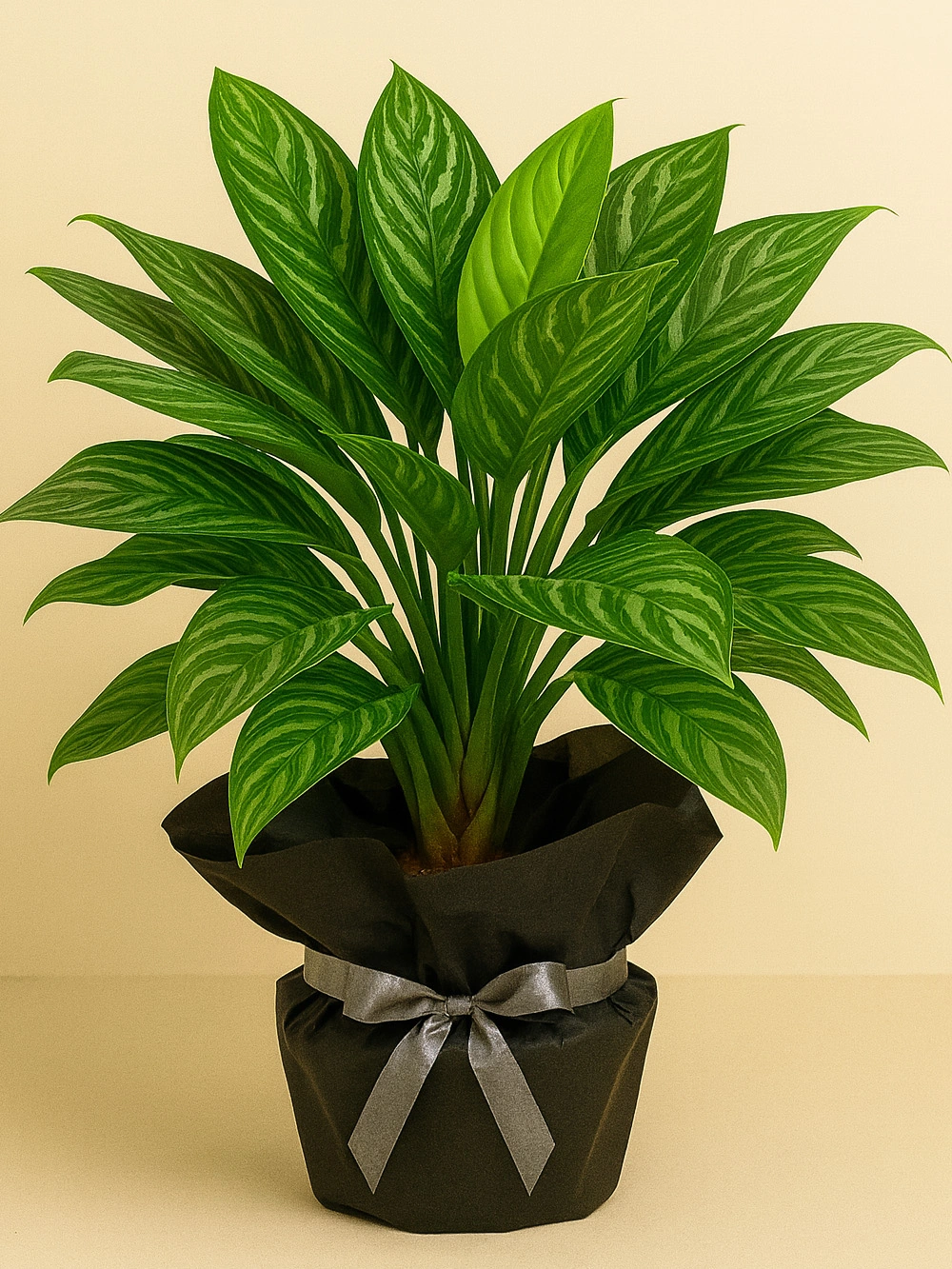 Aglaonema Silver Queen Hediye Paketli Aglaonema Silver Queen Hediye Paketli - salon-ofis-bitkileri - Lalezar Botanik