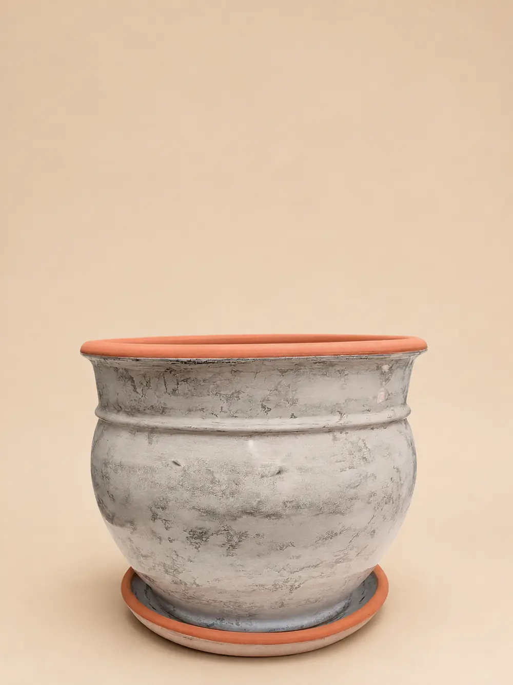 Beyaz Mermer Sırlı No 2  Ø20cm