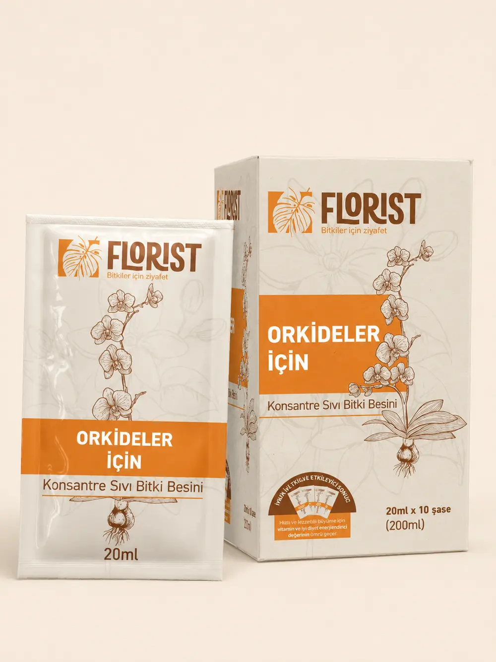 Florist Orkideler Sıvı Konsantre Bitki Besini