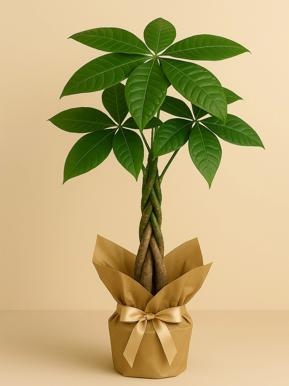 Pachira - Para Ağacı 40 cm Hediye Paketli Pachira - Para Ağacı 40 cm Hediye Paketli - salon-ofis-bitkileri - Lalezar Botanik
