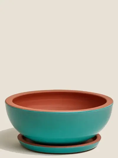 Bonsai Saksı Turkuaz Ø26cm - Saksilar - Lalezar Botanik