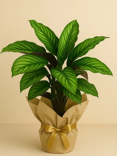 Calathea Beauty Star Dua Çiçeği Hediye Paketli