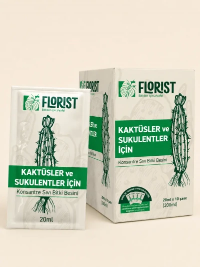 Florist Kaktüs ve Sukulentler Sıvı Konsantre Bitki Besini - Salonofisbitkileri - Lalezar Botanik