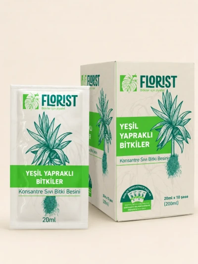 Florist Yeşil Yapraklı Bitkiler Sıvı Konsantre Bitki Besini - Salonofisbitkileri - Lalezar Botanik