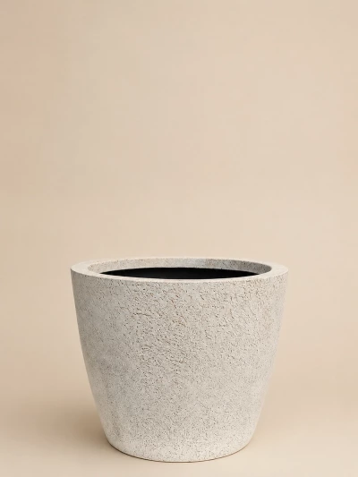 Manolya Beton Saksı No 1 Ø22cm Kırçıllı - Saksilar - Lalezar Botanik