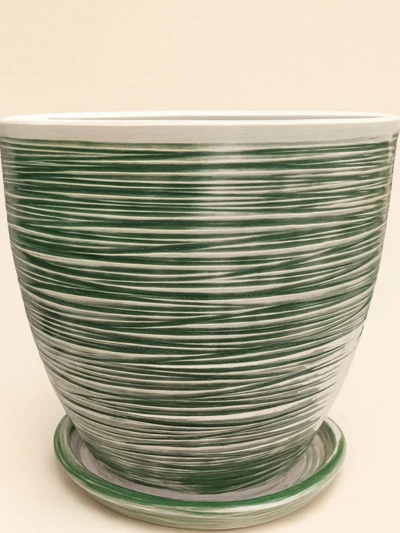 Yeşil Çizgili Sırlı 46 Cm