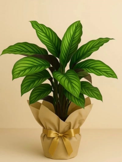 Calathea Beauty Star Dua Çiçeği Hediye Paketli