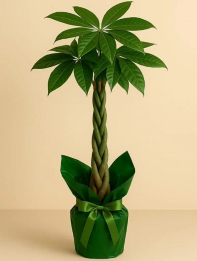 Pachira Para Ağacı 120cm Hediye Paketli