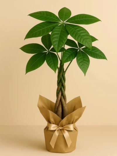 Pachira Para Ağacı 40cm Hediye Paketli